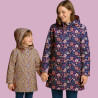 Printed Waterproof Fabric OSAYA Blue / Pink